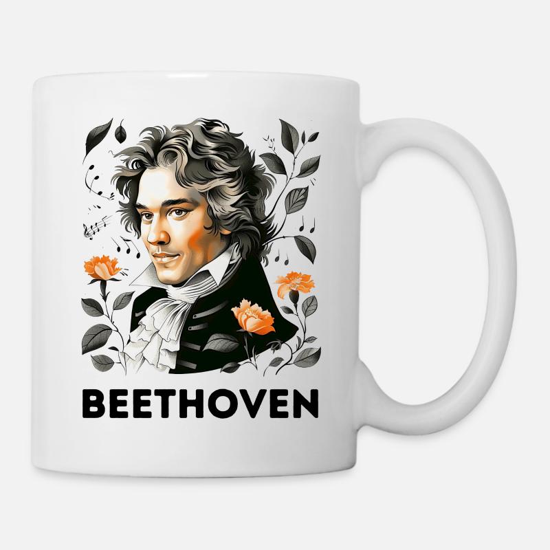 Ludwig van Beethoven - Mug - white