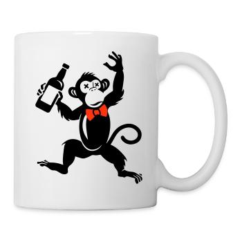 Monkey Funny Party Bachelor Groom Groom - Mug - white - Right