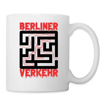 Berlin Souvenir Touristen Hauptstadt Metropole BLN - Tasse - Weiß - Rechts