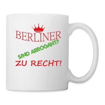 Berlin Souvenir Touristen Hauptstadt Metropole BLN - Tasse - Weiß - Rechts