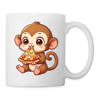 Monkey Bicycle Funny Cyclist Animals Adventure - Mug - white - Right