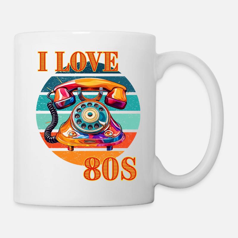 I Love 80s Retro Vintage - Mug - white