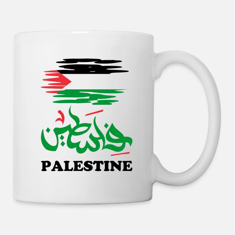 SOLIDARITÉ AVEC Palestine - Mug blanc - blanc