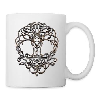 Vikings norden valhalla suède scandinavia flaga - Mug blanc - blanc - Droite