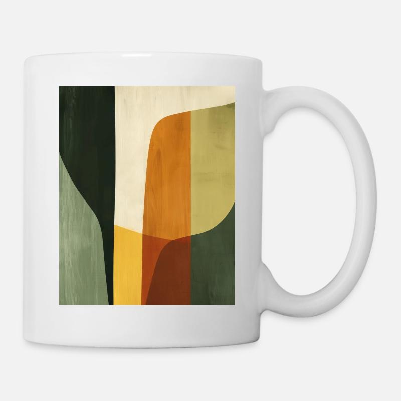 Poster Minimalist Geo 1 - Tasse - Weiß