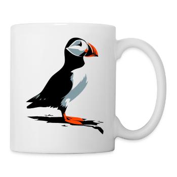 Macareux - Mug blanc - blanc - Droite