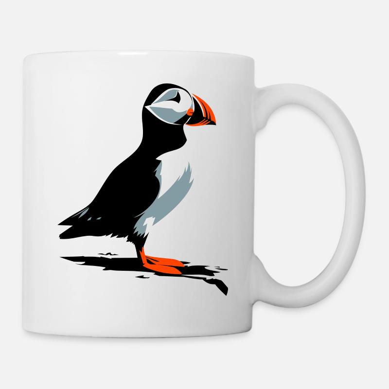 Macareux - Mug blanc - blanc