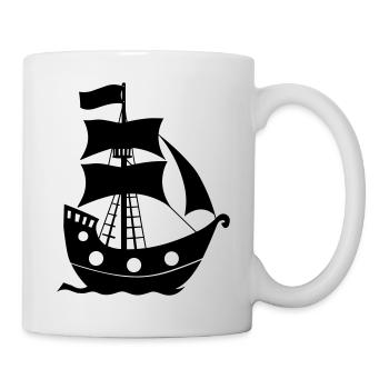 Pirate ship - Mug - white - Right