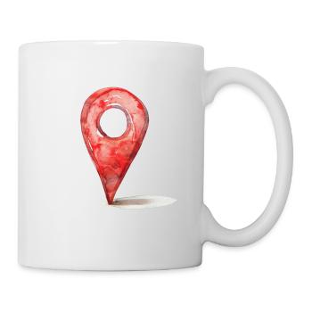 GPS Icon Determine Location - Mug - white - Right