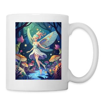 Zauberhafte Waldfee - Tasse - Weiß - Rechts