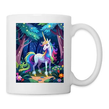 Magical unicorn in the forest - Mug - white - Right