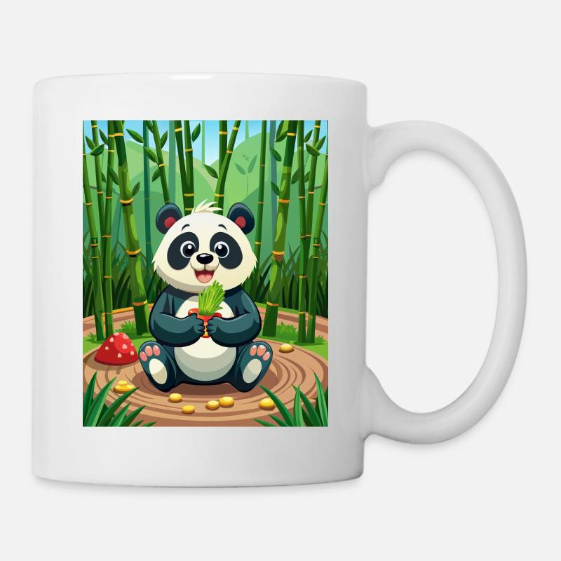 Cute Panda - Illustrated - Mug - white