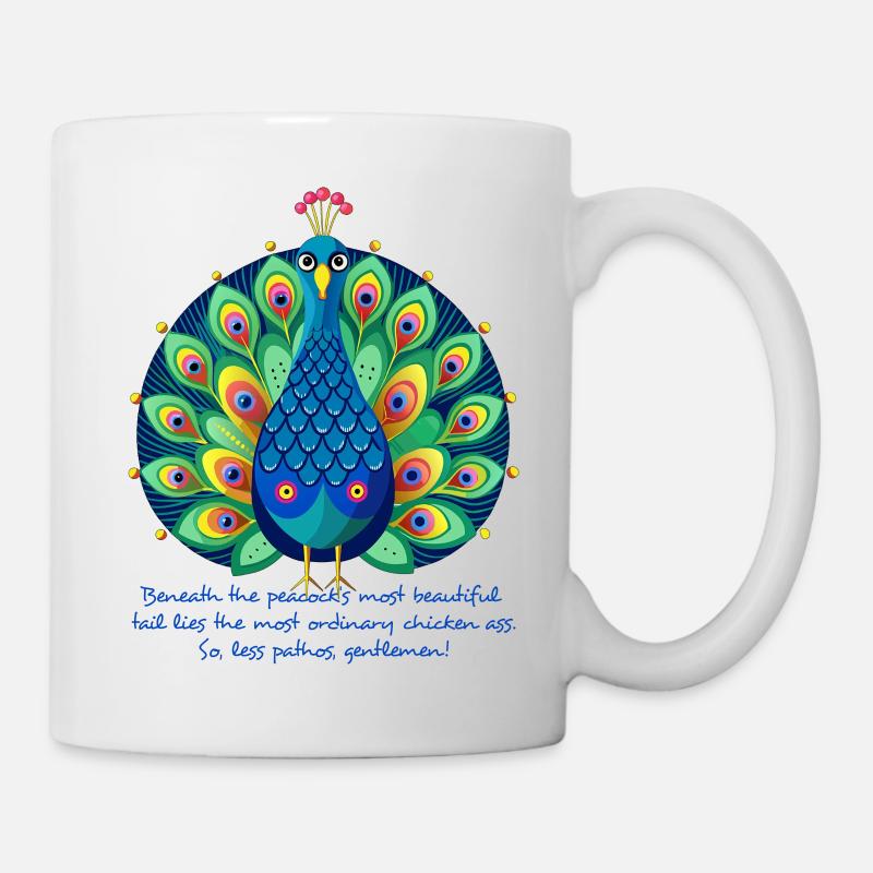 Pathetic Peacock - Mug - white