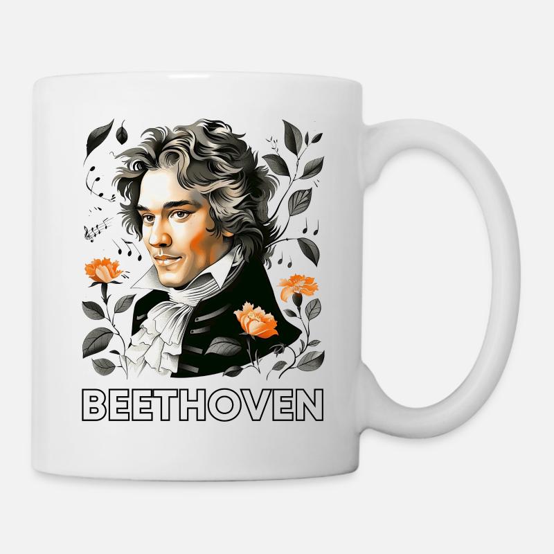 Ludwig van Beethoven - Tasse - Weiß