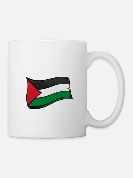Free Palestine - Mug blanc - blanc
