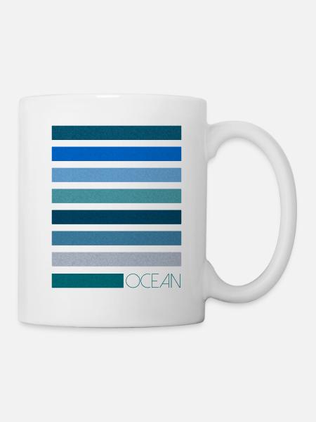 all the colours - ocean - Tasse - Weiß