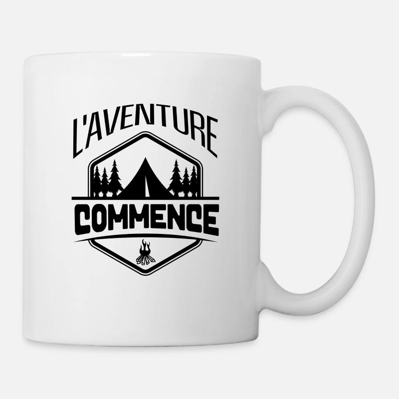 L aventure commence - Mug blanc - blanc