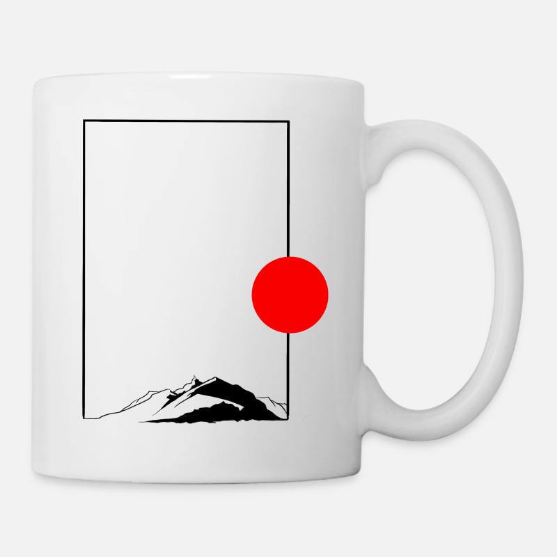Lever de soleil minimaliste - Mug blanc - blanc