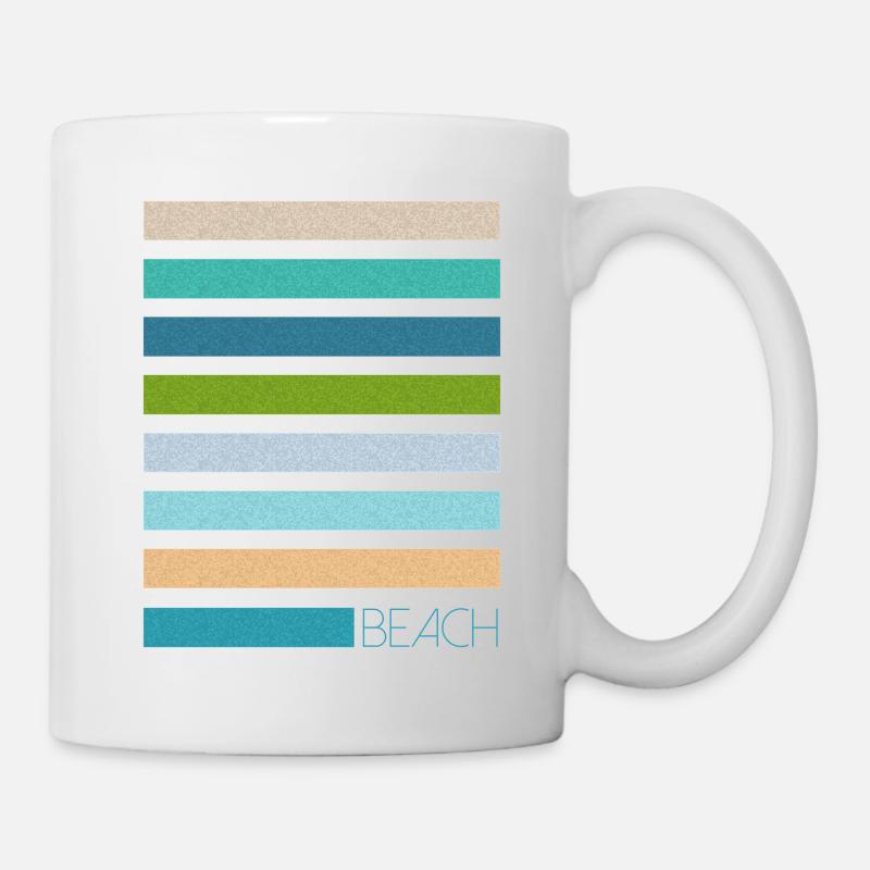 all the colours - beach - Tasse - Weiß