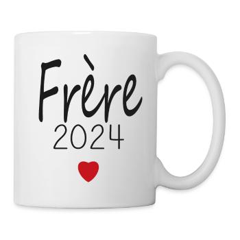 Bruder - zukünftiger Bruder 2024 - Tasse - Weiß - Rechts