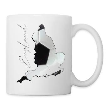 Angleterre | Vrai football | Carte FR - Mug blanc - blanc - Droite