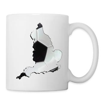 Angleterre | Vrai football | Carte - Mug blanc - blanc - Droite