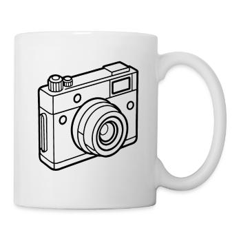 Simple Camera - Line Drawing - Mug - white - Right
