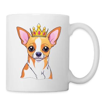 "Gekrönte Häupter" - Chihuahua - Tasse - Weiß - Rechts