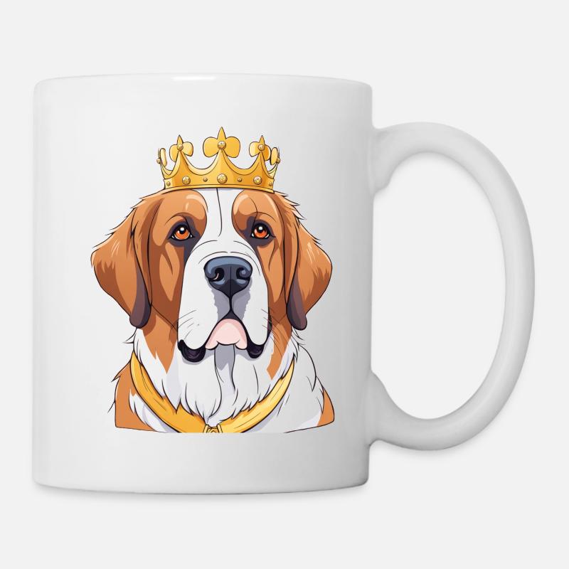 "Crowned Heads" - St. Bernards - Mug - white