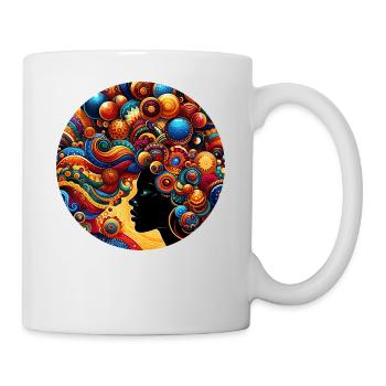 Inspiration im Afro-Stil, herausragende Harmonie - Tasse - Weiß - Rechts