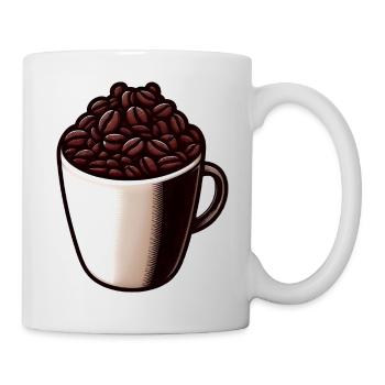 Coffee Tea - Tasse de café - Thé - Mug blanc - blanc - Droite