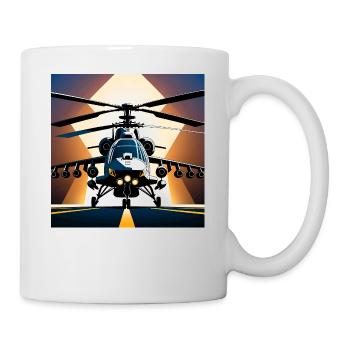 Hélicoptère épique - Mug blanc - blanc - Droite