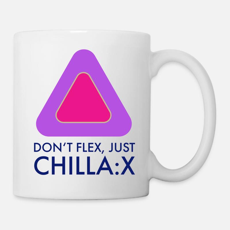 Don‘t flex just chillax - Tasse - Weiß
