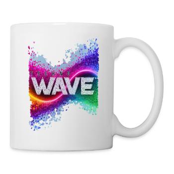 techno wave - Tasse - Weiß - Rechts