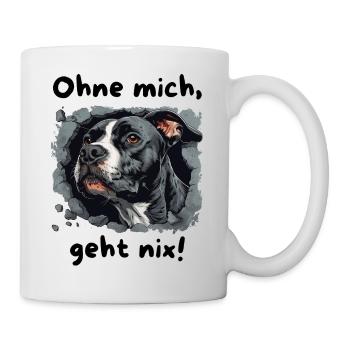 Staff - Ohne geht nix - Tasse - Weiß - Rechts