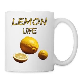 La vie du citron - Mug blanc - blanc - Droite