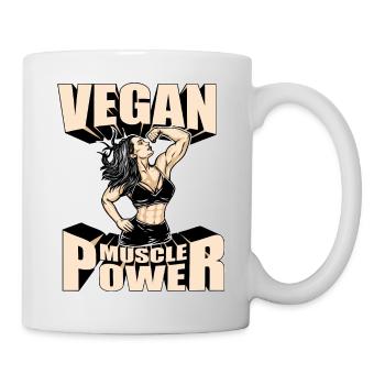Vegan Muscle Power Strong and Energy - Mug - white - Right