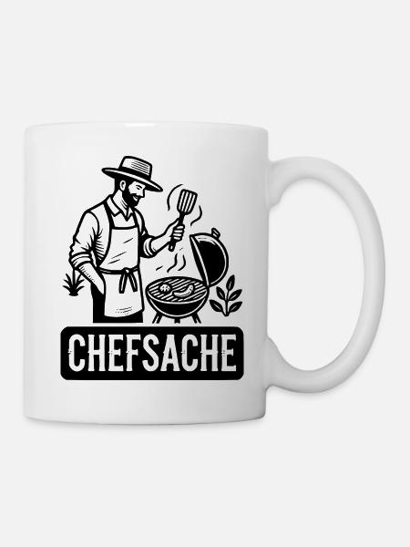 Grillen - Tasse - Weiß
