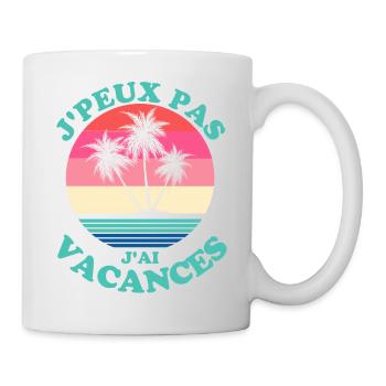 Vacances d'été - Mug blanc - blanc - Droite
