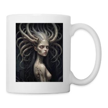 Un parasite extraterrestre a pris le contrôle d’une femme monstre - Mug blanc - blanc - Droite