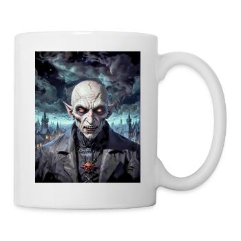vampire Nosferatu monster dark horror scary - Mug - white - Right