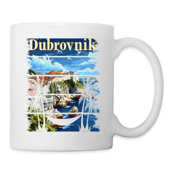 Croatie Croatie Voyage d’été Croatie Dubrovnik - Mug blanc - blanc - Droite