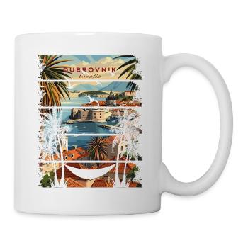 Croatie Croatie Voyage d’été Croatie Dubrovnik - Mug blanc - blanc - Droite