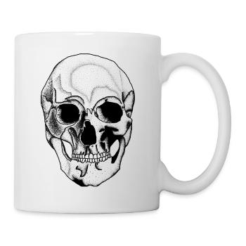 Crâne humain - Mug blanc - blanc - Droite