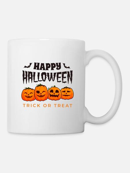 Happy Halloween, Trick or Treat - Mug - white