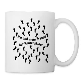 my friend the route planner - Mug - white - Right