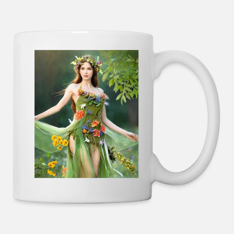 Green fairy. - Mug - white