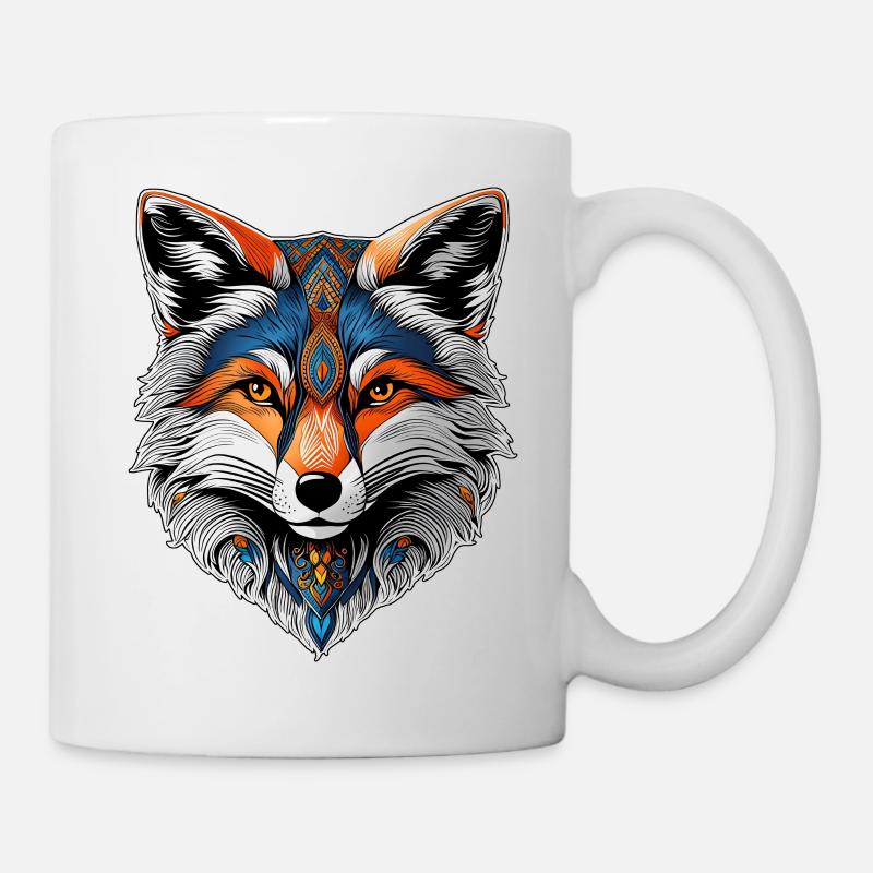 La tête d'un beau renard - Mug blanc - blanc