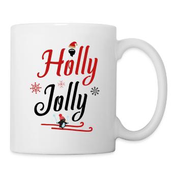 Holly Jolly Weihnachten Spaß und Freude - Tasse - Weiß - Rechts