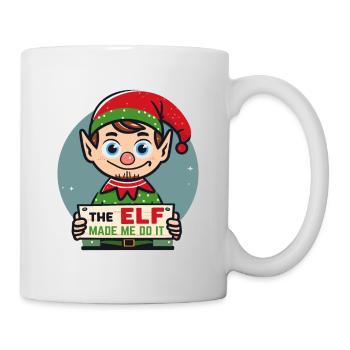 The ELF made me do it - Mug - white - Right